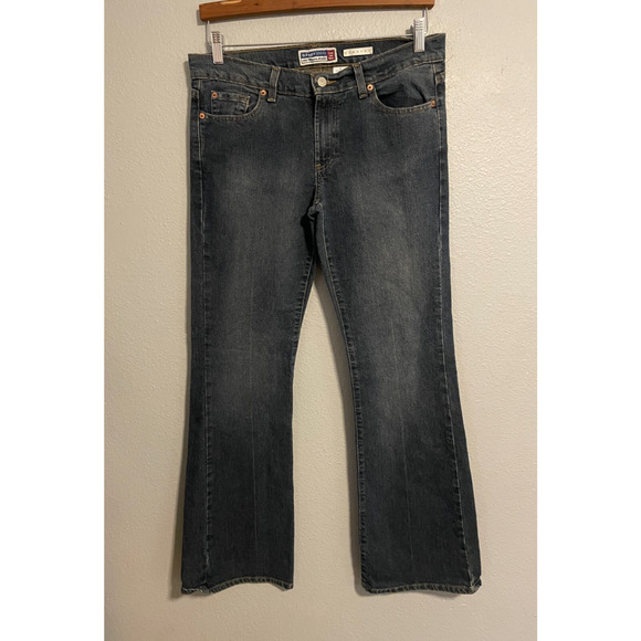 Vintage Old Navy Womens Jeans Size 10 Ultra Low Rise Flare Leg Rave 90s Y2K - Picture 1 of 7